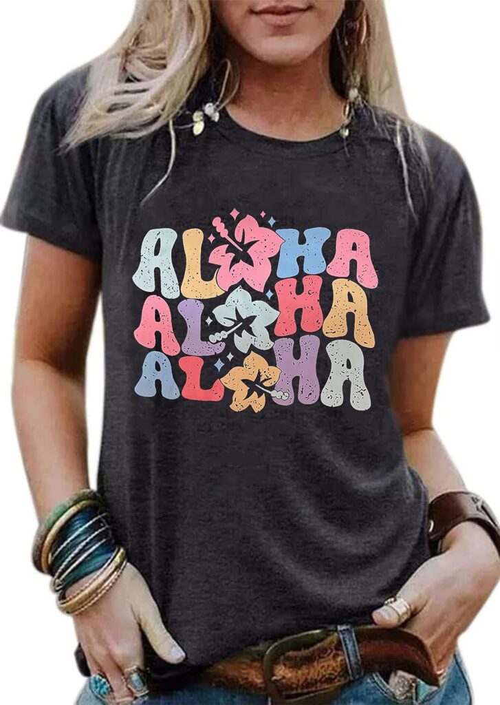 Aloha Shirt Women Hawaii Family Vacation Shirt Hawaii Trip Tee Girls Summer Hawaii Vacation T-Shirt