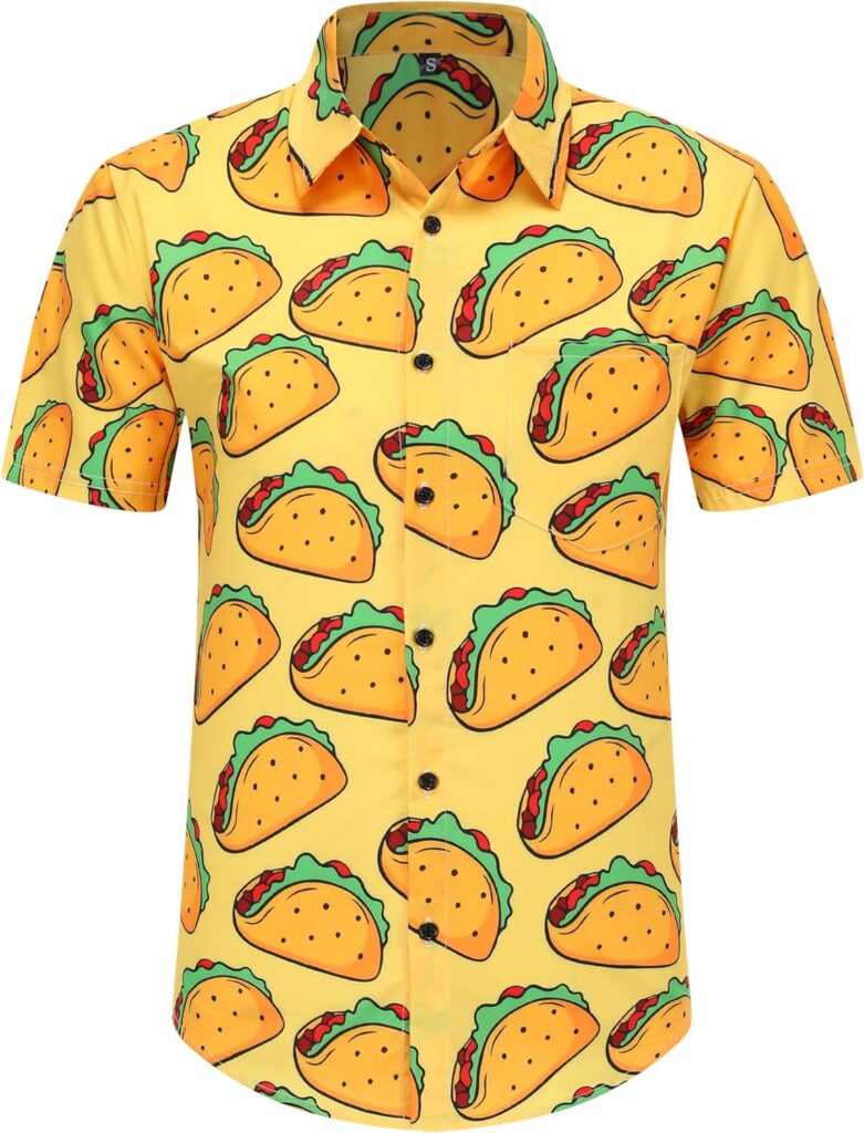 Mens Hawaiian Shirts and Shorts Set Funny Hawaiian Shirts for Men Beach Outfits Sets with Bucket Hats