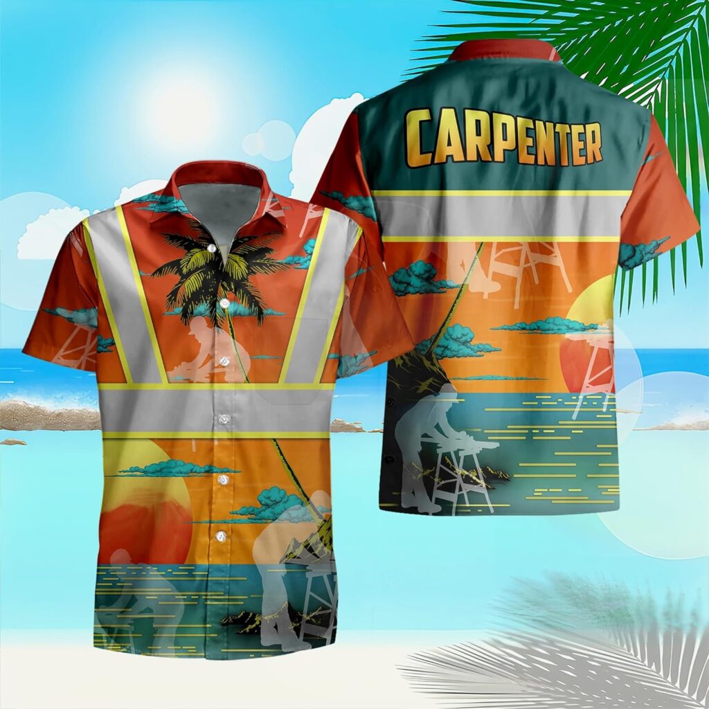 Palm Tropical Mens Hawaii Shirt, 3D Aloha Shirt Mens Button Down Short Sleeve Shirt, Hawaiian Shirt for Men  Women, S-5XL