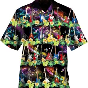 Tropical Music Hawaiian Shirts for Men – America Music Button Down Mens Hawaiian Shirts Short Sleeve Series 182 Review