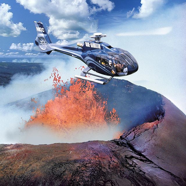 Where Can I Take A Scenic Helicopter Tour Over Active Volcanoes?